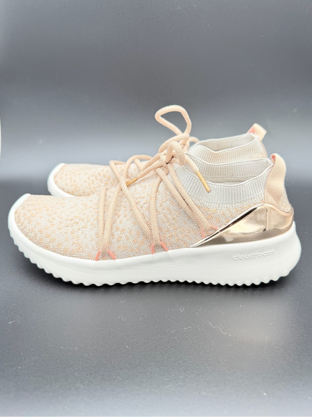 adidas Ultimamotion Sock Sneakers – Cream/Beige & Rose Gold – Women’s 7.5 - Picture 5 of 10